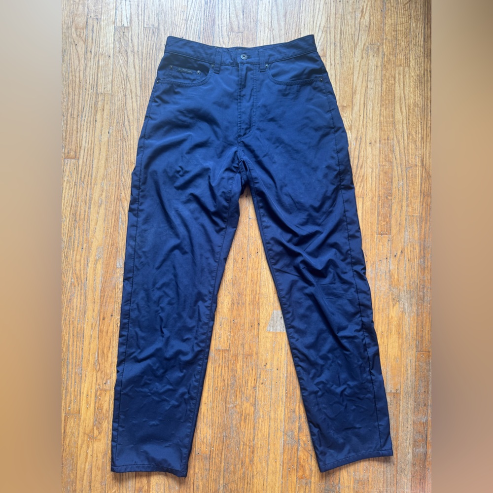 DKNY Women's Navy Straight-Leg Trousers